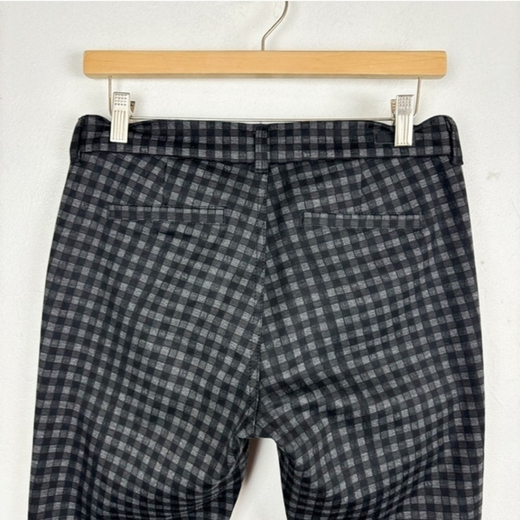 Kut from the Kloth Gray and Black Skinny Pants with Plaid Pattern Size 14L - Picture 5 of 9